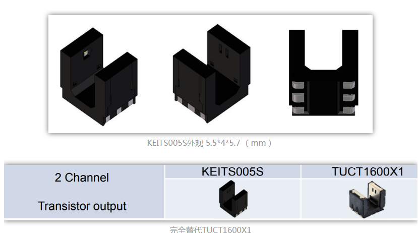 可天士KODENSHI原廠直供車規(guī)貼片雙通道光電開關(guān)KEITS005S